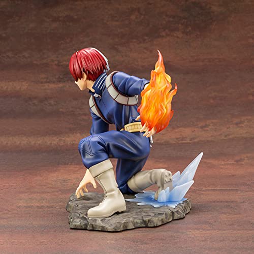 HHIAK666 My Hero Academia Shoto Todoroki PVC Figura 1/8 Escala Anime Juguete En Caja Modelo, My Hero Academia - Shoto Todoroki - Estatuilla