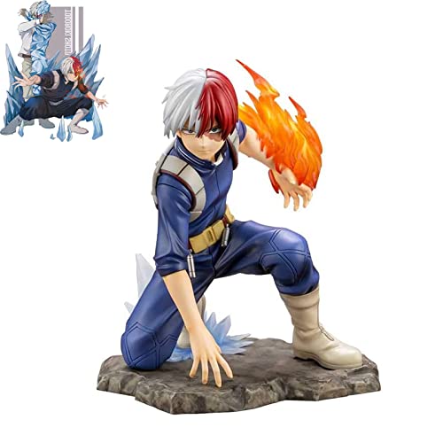 HHIAK666 My Hero Academia Shoto Todoroki PVC Figura 1/8 Escala Anime Juguete En Caja Modelo, My Hero Academia - Shoto Todoroki - Estatuilla