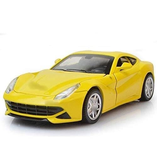 HLDC para Ferrari para Berlinetta F12 Modelo Coche Deportivo Escala 1:32 Aleación Modelo Coche Fundido Presión Juguetes Niños Coche (Color : Black No with Base)