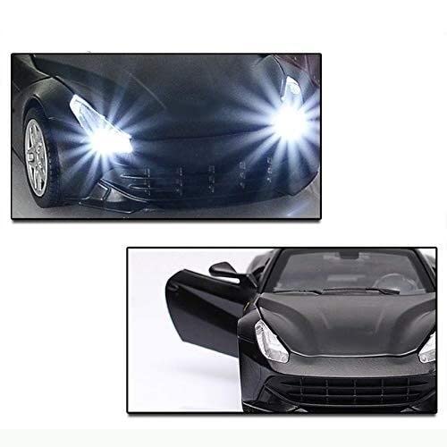 HLDC para Ferrari para Berlinetta F12 Modelo Coche Deportivo Escala 1:32 Aleación Modelo Coche Fundido Presión Juguetes Niños Coche (Color : Black No with Base)