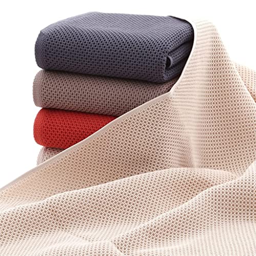 Honeycomb Bath Towel Pure Cotton Thick Solid Color Bathroom Hotel Towel Super Absorbent Soft Towel (Color : D Size : 70x140cm) (A 70x140cm)