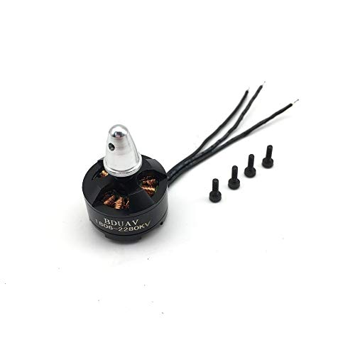 HongYi 1pcs 1806 2280KV sentido horario CW CCW de motor sin escobillas Mini Motor Multi-rotor for 250 Across FPV 260 RC Quadcopter Aircraft Accesorios avión no tripulado ( Color : 1pcs ccw )