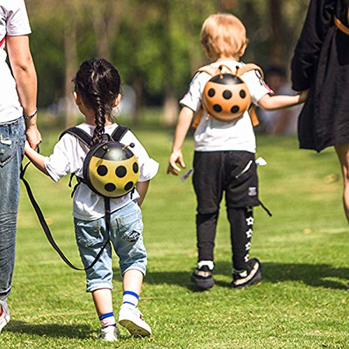 HUGMO Supercute Ladybug - Mochila con arnés, color amarillo