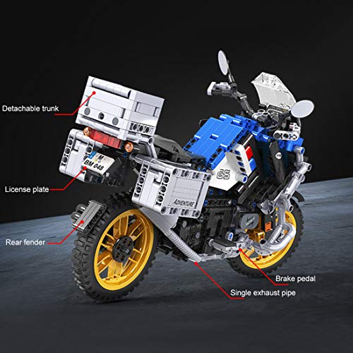 HYZH Juego de construcción de motocicleta para R1250 GS HP Supermoto 948 bloques de montaje 1:6 de ingeniería de carreras de motos, bloques de construcción compatible con Lego Technic