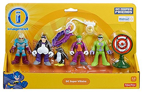 Imaginext Juego de muñecos, de Fisher Price, diseño de los Villanos y Enemigos de Batman, Comodín y Enigma