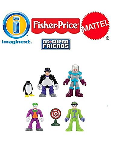 Imaginext Juego de muñecos, de Fisher Price, diseño de los Villanos y Enemigos de Batman, Comodín y Enigma