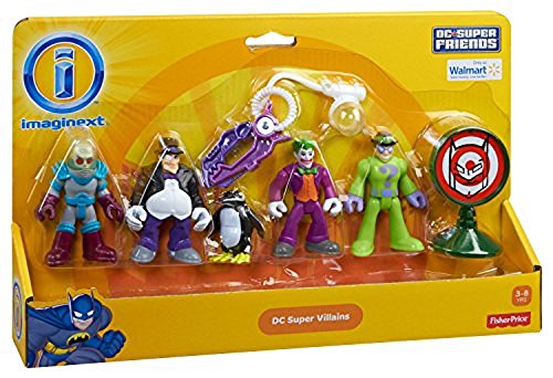 Imaginext Juego de muñecos, de Fisher Price, diseño de los Villanos y Enemigos de Batman, Comodín y Enigma