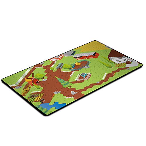 Immersion Tapis Kids – Alfombra de juego para niños – Universo de la granja 60 x 100 cm – Alta calidad de deslizamiento – Antideslizante