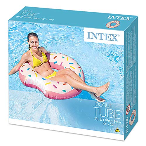 Intex 56265NP - Rueda hinchable Donut de fresa 107 x 99 cm