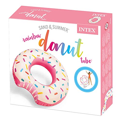 Intex 56265NP - Rueda hinchable Donut de fresa 107 x 99 cm