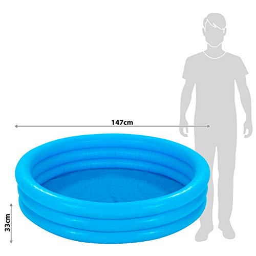 Intex 58426NP - Piscina hinchable 3 aros azul 147 x 33 cm, 288 litros