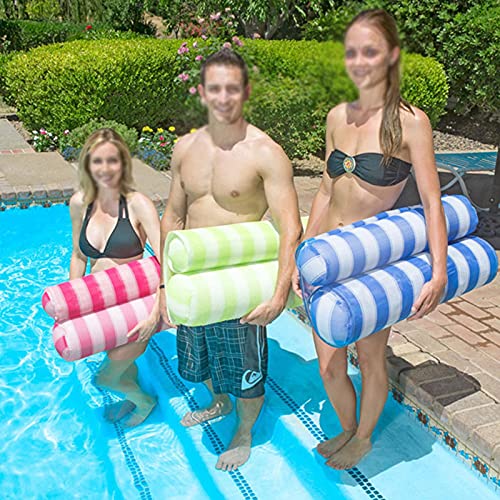 IPOUJ Verano Plegable Flotador Hamaca Hamaca Inflable Cama sillón Piscina Playa colchón de Aire Deporte de Agua con inflador Green