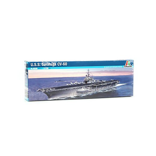 Italeri 5520S USS Saratoga CV-60 - Maqueta de Barco portaaviones (Escala 1:700)