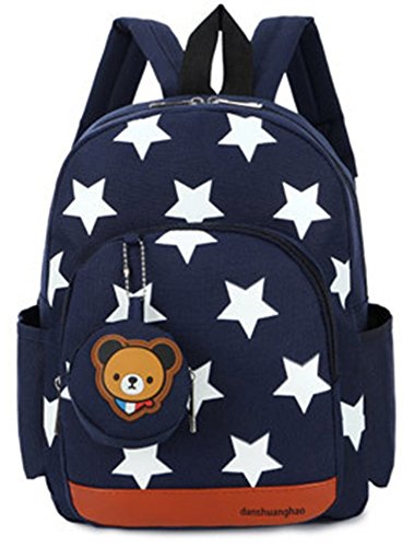 JameStyle26 - Mochila infantil Azul azul oscuro 24x32x11 cm