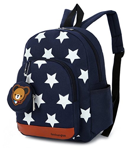 JameStyle26 - Mochila infantil Azul azul oscuro 24x32x11 cm