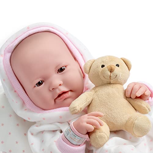 JC TOYS-La Newborn Muñeco bebé, Color blanco (18111)