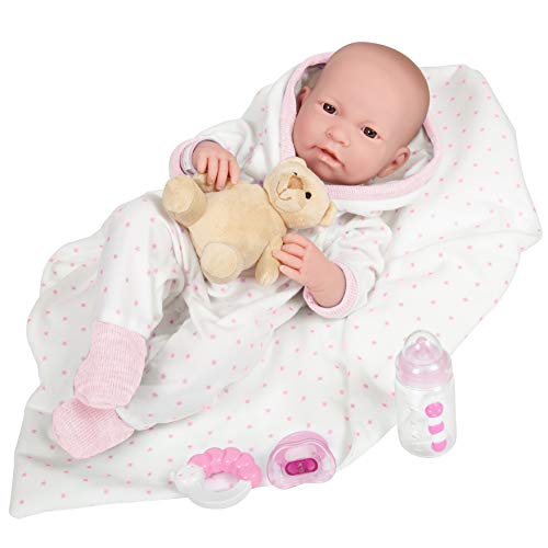 JC TOYS-La Newborn Muñeco bebé, Color blanco (18111)