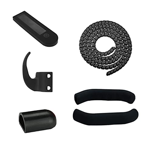 JINJUANYAO Nuevo- 1 Conjunto de Nylon Gancho protección Cubierta Scooter Mini Percha Encajar for Ninebot MAX g30 Accesorios de Scooter eléctrico (Color : Black)