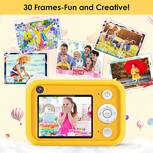 joylink Cámara para Niños, 2,4 Inch Pantalla Cámara de Fotos para Niños Cámara Selfie de 16MP 1080P HD Video Cámara Digital para Niños con Tarjeta TF de 32GB