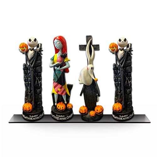 Juego de Figuras de Pesadilla Antes de Navidad, 4 Unidades con Jack Skellington, Sally y Zero (Nightmare Before Christmas Decorations)