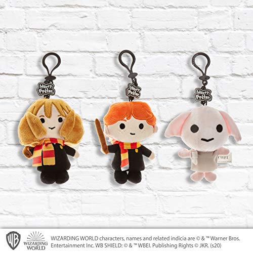 Juego de llaveros de Peluche de Harry Potter - 3 Figuras Lavables de poliéster - Regalos, Accesorios y coleccionables de Harry Potter de PMI, 11.5 cm. (B)