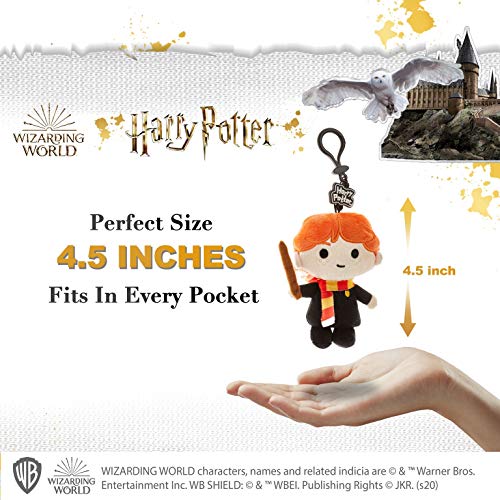 Juego de llaveros de Peluche de Harry Potter - 3 Figuras Lavables de poliéster - Regalos, Accesorios y coleccionables de Harry Potter de PMI, 11.5 cm. (B)