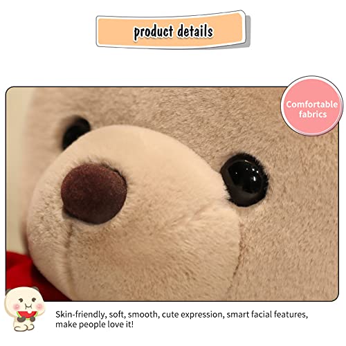 Juguete de Peluche Lindo Muñecas Rose Plush Bear Cojines de Peluche Alivio del estrés Muñeca de Peluche de Dibujos Animados Lindos Juguetes de Osito de Peluche para Cumpleaños San Valentín Regalo