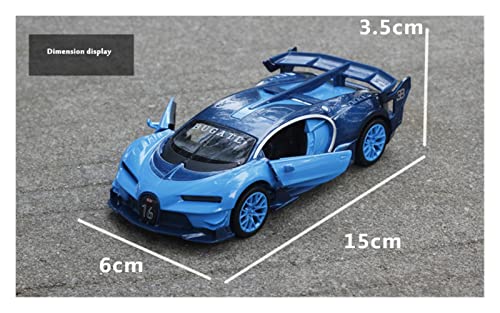 Juguetes Modelos Coches Coleccionables 1:32 para Bugatti GT Sports Car Metal Alloy Car Diecasts Colecciones De Juguetes Adornos Decorativos Festival (Color : Rojo)