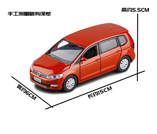 Juguetes Modelos Coches Coleccionables 1:32 para VW Touran L, Modelo Coche Aleación, Vehículos Juguete Fundido A Presión, Coche Juguete Metal, Colección Regalo Adornos Decorativos Festival