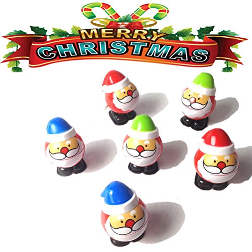 Juguetes Papa Noel para Niños TOYMYTOY Figura de Papa Noel de Navidad Juguetes de Resorte 4 Unidades