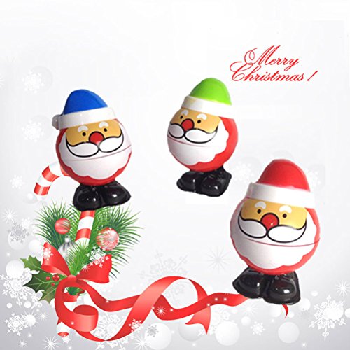 Juguetes Papa Noel para Niños TOYMYTOY Figura de Papa Noel de Navidad Juguetes de Resorte 4 Unidades