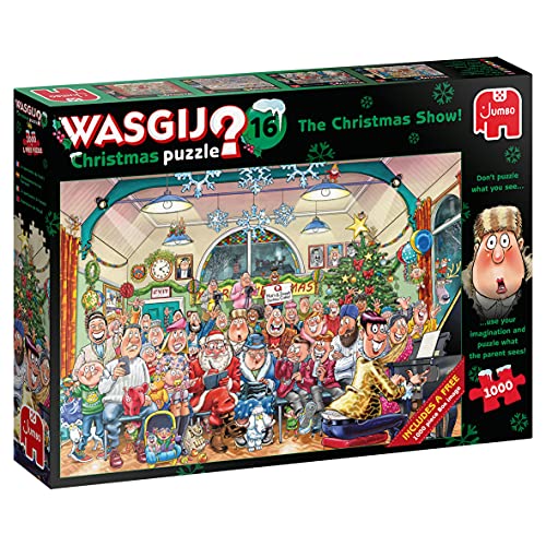 Jumbo Wasgij Original 16-The Christmas Show 2 x 1000 Puzle de 1000 Piezas Gratis, Multicolor (19183)