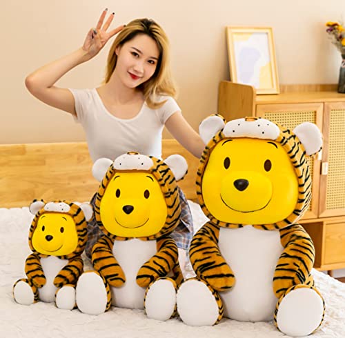 JunziWing Lindos Juguetes De Peluche De Winnie The Pooh Turn To Tiger, Almohada para Abrazar La Muñeca del Oso, Cumpleaños para Niños De 35 Cm