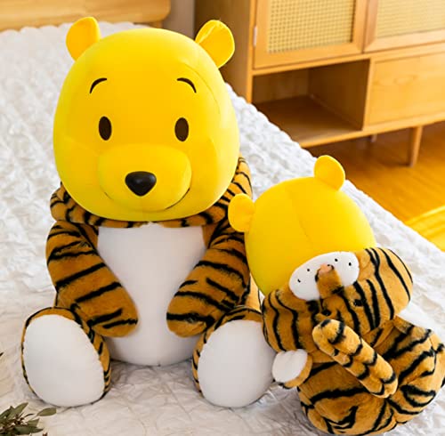 JunziWing Lindos Juguetes De Peluche De Winnie The Pooh Turn To Tiger, Almohada para Abrazar La Muñeca del Oso, Cumpleaños para Niños De 35 Cm