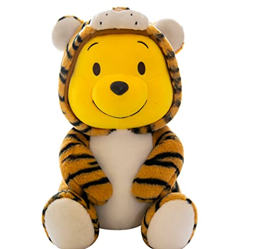 JunziWing Lindos Juguetes De Peluche De Winnie The Pooh Turn To Tiger, Almohada para Abrazar La Muñeca del Oso, Cumpleaños para Niños De 35 Cm