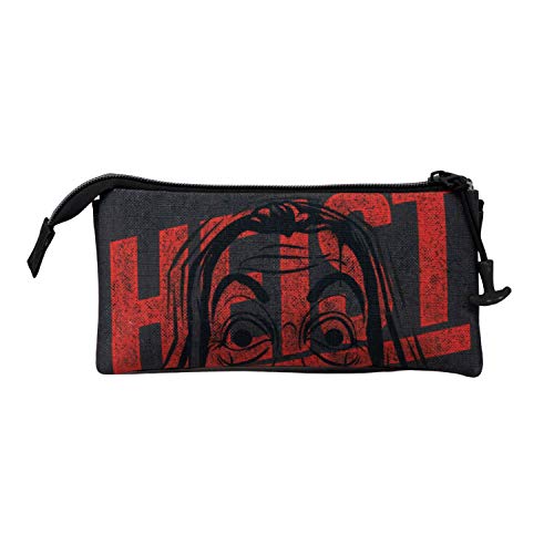 KARACTERMANIA La Casa de Papel Heist-Estuche Portatodo Triple HS, Rojo