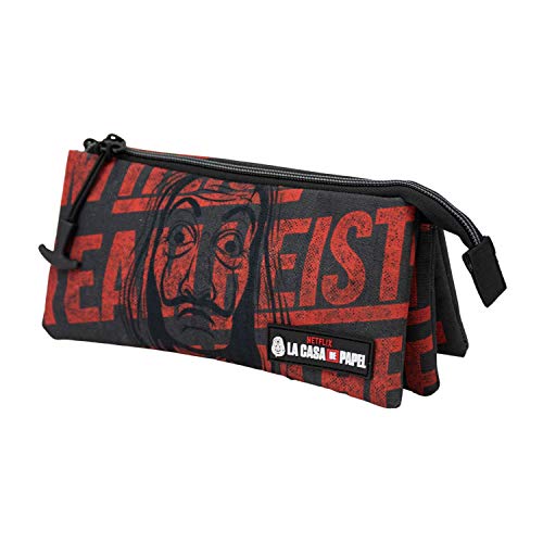 KARACTERMANIA La Casa de Papel Heist-Estuche Portatodo Triple HS, Rojo