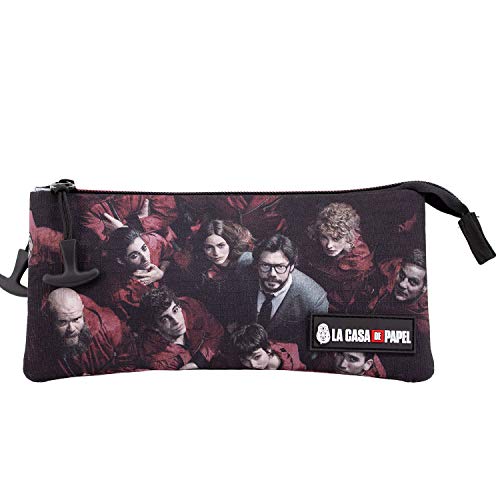 KARACTERMANIA La Casa de Papel Together-Estuche Portatodo Triple HS, Multicolor