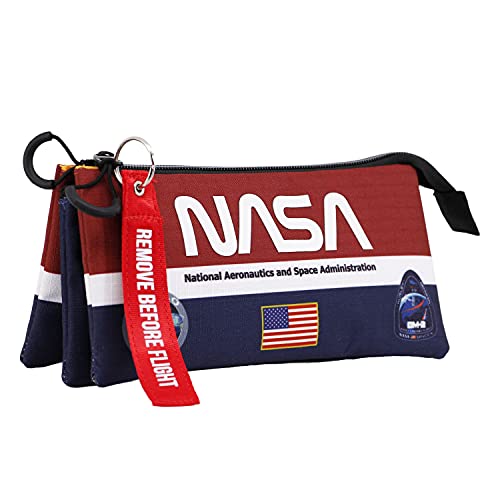 KARACTERMANIA NASA Mission-Estuche Portatodo Triple HS, Multicolor