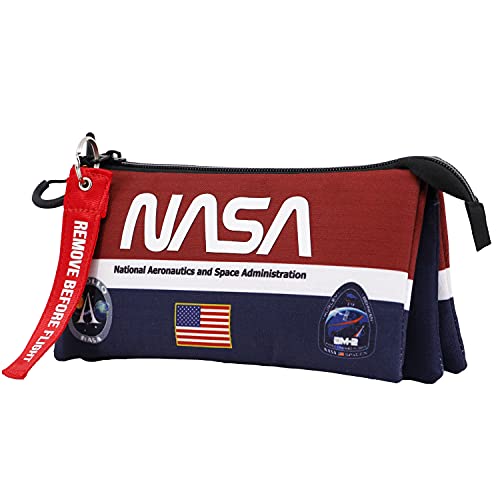 KARACTERMANIA NASA Mission-Estuche Portatodo Triple HS, Multicolor