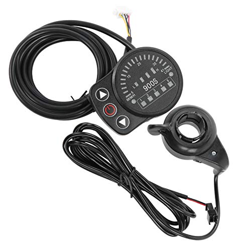 Kit de conversión de Bicicleta eléctrica, Kit de Motor de buje de 36 V y 250 W con medidor de Pantalla KT-900S para Rueda de 24 Pulgadas y 12 G(Precursor)