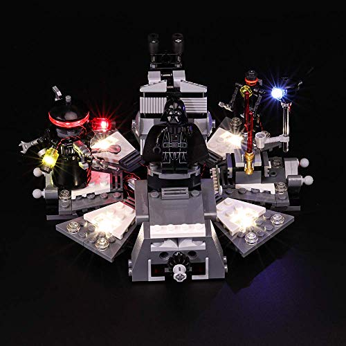 Kit de iluminación LED para la transformación de Darth Vader de Star Wars - Compatible con el modelo de bloques de construcción Lego 75183 - No incluye el juego Lego