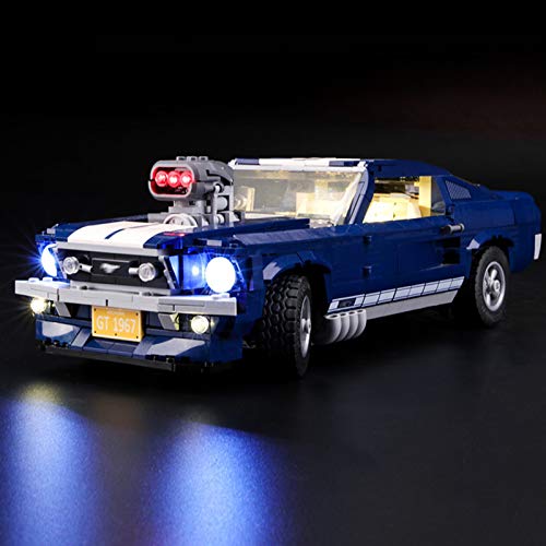 Kit de iluminación LED para Lego 10265 Creator Expert Ford Mustang modelo de bloque de construcción (no incluye modelo Lego)