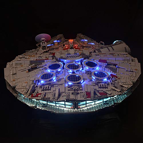 Kit De Luces Led para El Halcón Milenario De Lego 75192 Star Wars, Dispositivo De Iluminación Compatible con El Modelo De Bloques De Construcción (Star Wars) (no Incluye Los Bloques)