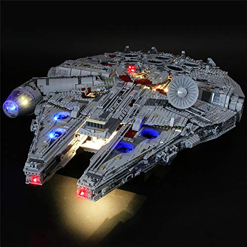 Kit De Luces Led para El Halcón Milenario De Lego 75192 Star Wars, Dispositivo De Iluminación Compatible con El Modelo De Bloques De Construcción (Star Wars) (no Incluye Los Bloques)