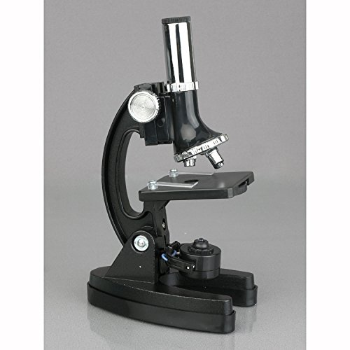 Kit de microscopio M30-ABS-KT2 para niños de AmScope-KIDS, de 120X-240X-300X-480X-600X-1200X, brazo metálico, biología