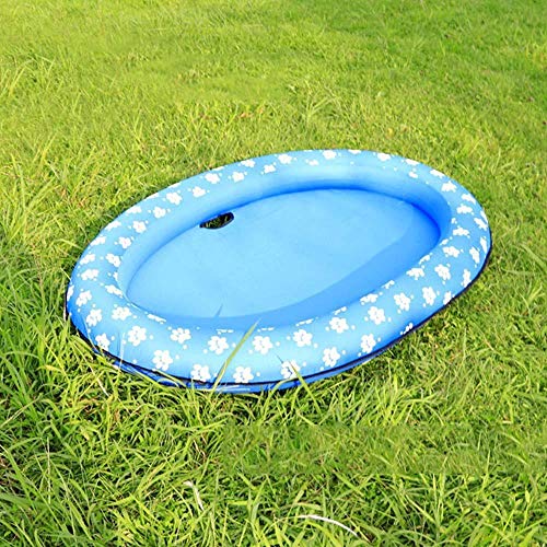 KKAAMYND 140 x 90 cm Flotador Grande Azul Piscina Inflable de la Piscina de flotación del Perrito Flotante balsa de Verano Perro Piscina Juguete Raft (Color : XL)