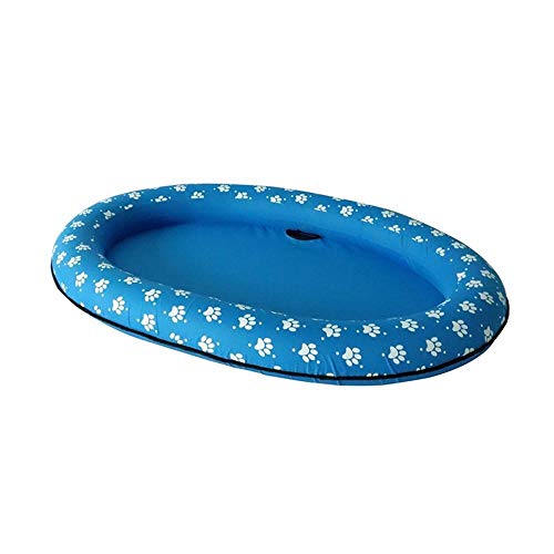 KKAAMYND 140 x 90 cm Flotador Grande Azul Piscina Inflable de la Piscina de flotación del Perrito Flotante balsa de Verano Perro Piscina Juguete Raft (Color : XL)