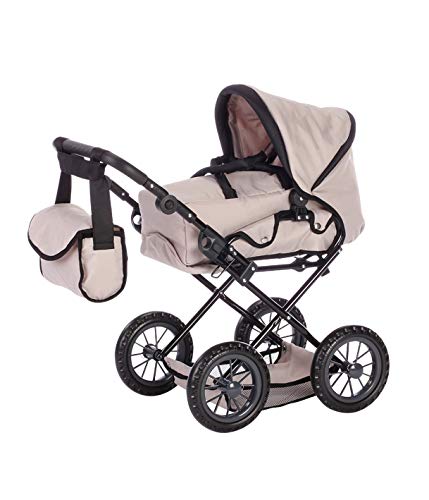 KNORRTOYS.COM- Knorrtoys 63124-Puppenwagen Ruby Cochecito para muñecas, Color Beige (63124)