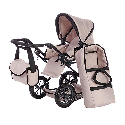 KNORRTOYS.COM- Knorrtoys 63124-Puppenwagen Ruby Cochecito para muñecas, Color Beige (63124)